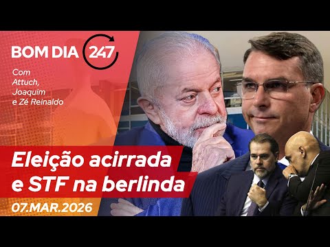 Bom dia 247: eleição acirrada e STF na berlinda (7.3.26)