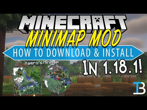 How To Get A Minecraft Minimap Mod In 1 18 1 Xaero S Minimap Youtube