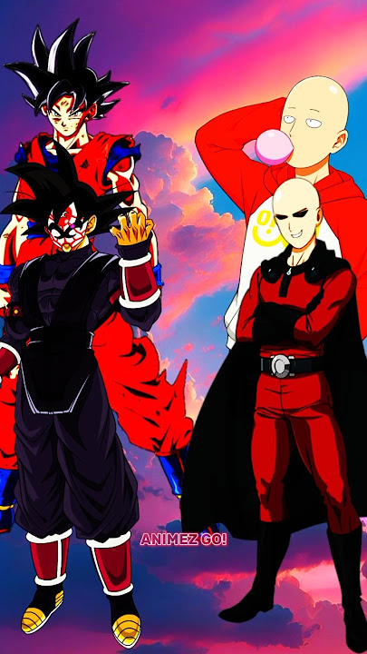 Goku & Goku Black vs Saitama & Saitama Black
