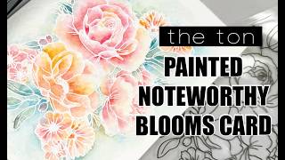 Watercolored Noteworthy Blooms Sympathy Card