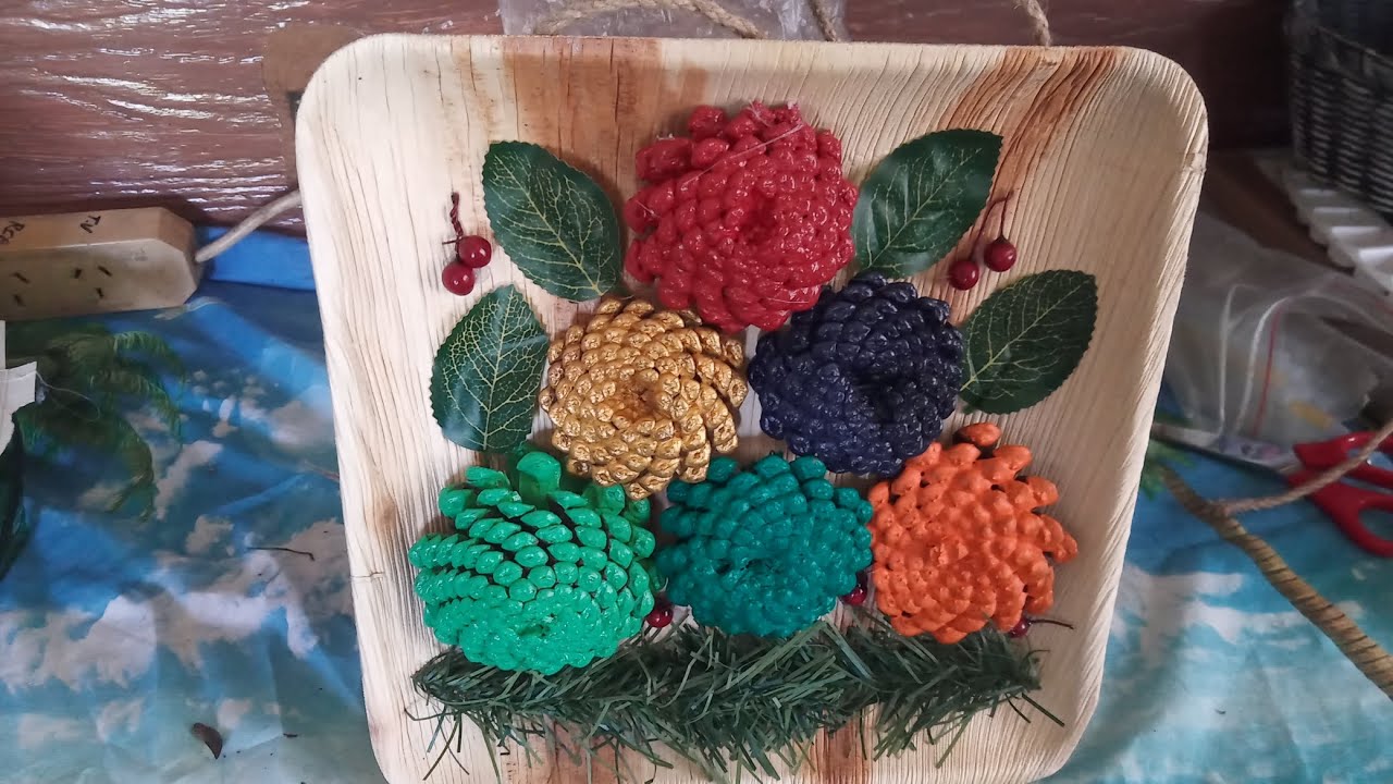 ART & CRAFT FRIDAY PINE CONE FLOWER. ENJOY 🙂. 