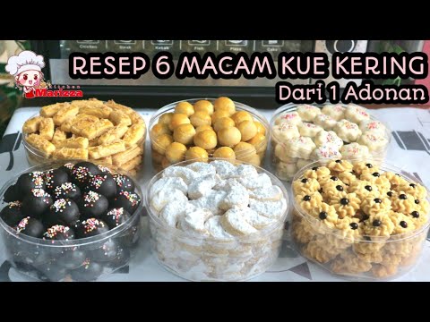 RESEP EKONOMIS 6 MACAM KUE KERING DARI 1 ADONAN | RESEP KUE LEBARAN