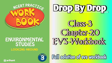 Drop by drop Class 3 Chapter‐20 EVS‐Workbook fully solved exercise @NCERTTHEMIND
