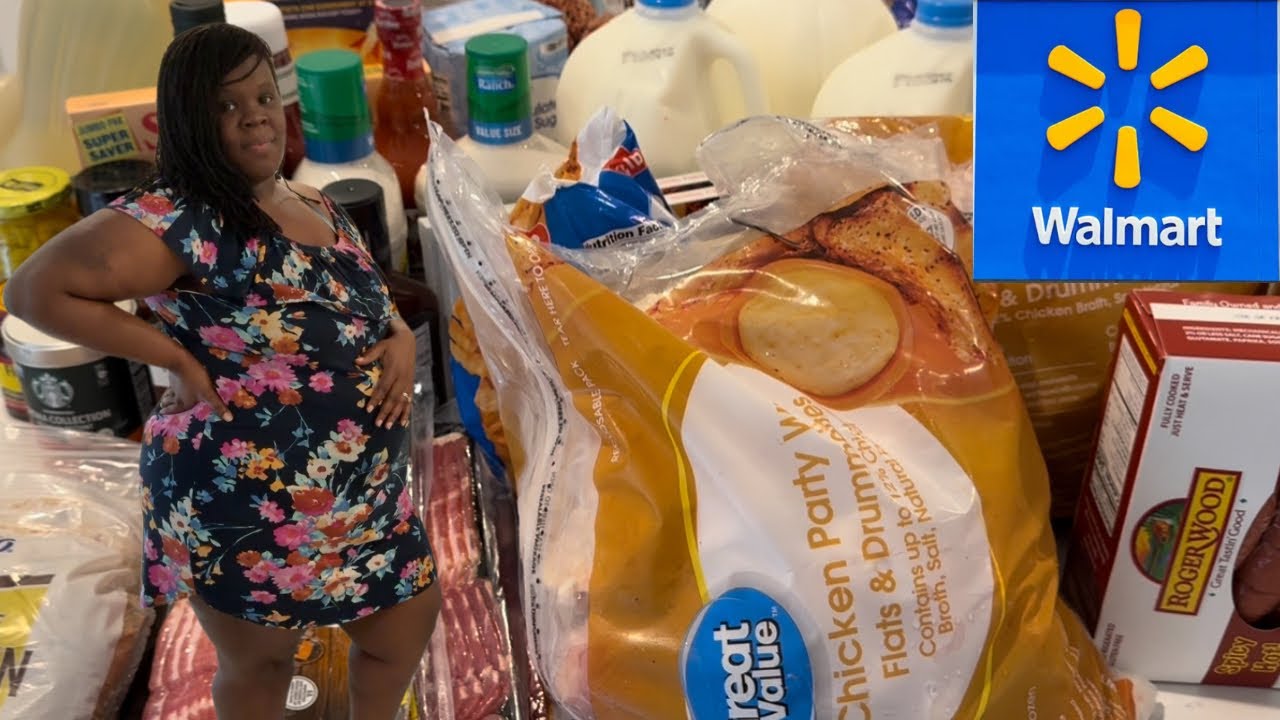 Покупки продуктов в Walmart: Беременная мама девятерых детей 