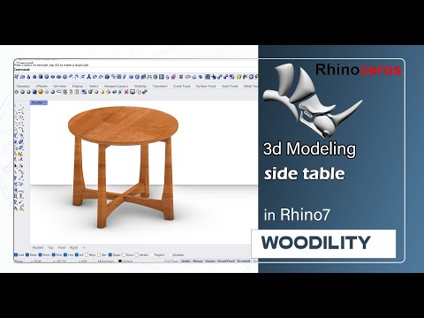 rhino tutorial- furniture 3d modeling