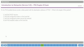 CISCO - CISCO Networking Academy ( CCNA 1 ) - Chapter 8 Exam - Latest