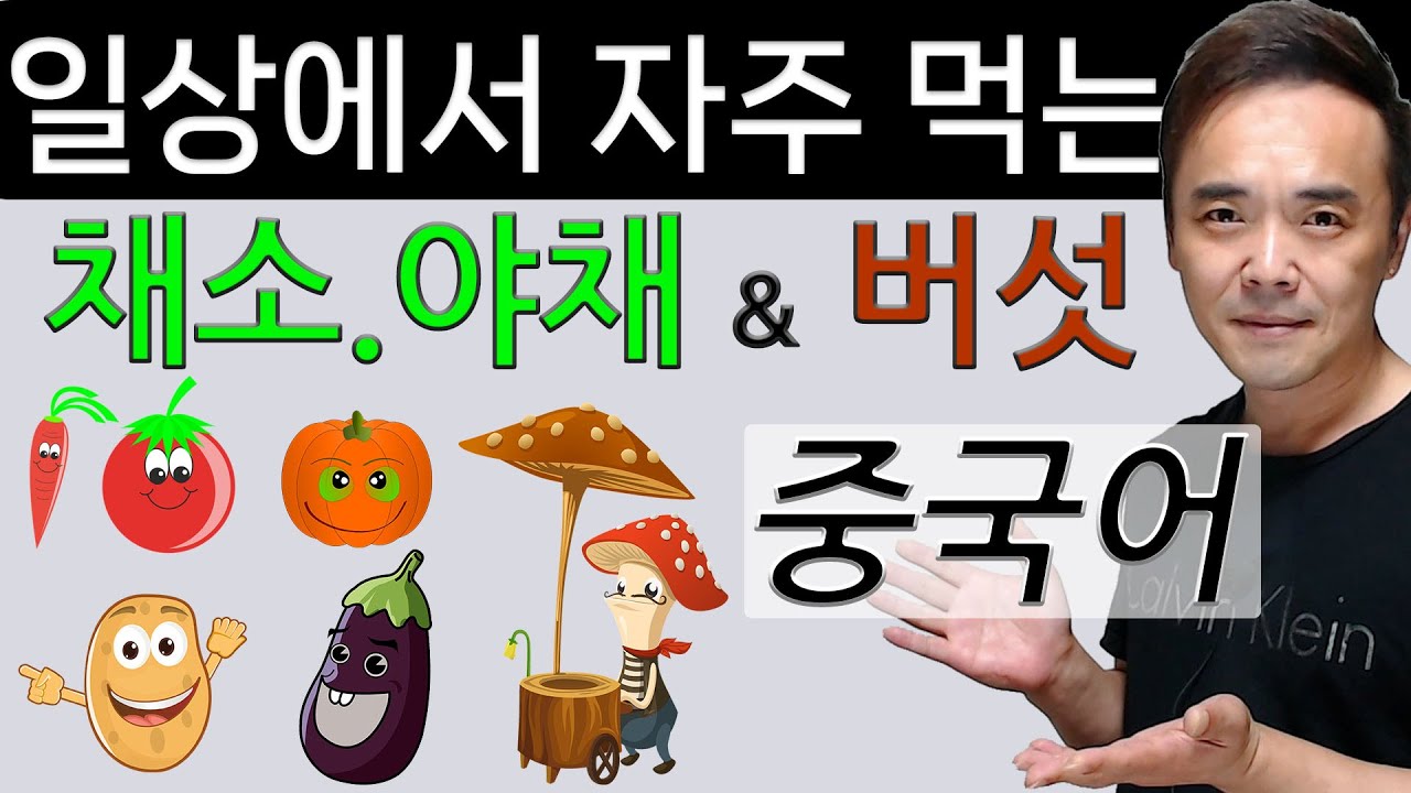 일상에서 자주 먹는 채소.야채 & 버섯 (50개 + @) 중국어 단어 VOCA / 딩당중국어