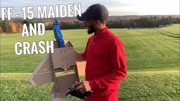 Rc Jet FF -15 Homemade DIY Rc Plane Cardboard Maiden And Crash