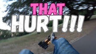 Huge Painful Crash On The Longboard