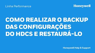 Como Realizar O Backup Das Configurações Do Hdcs E Restaurá-Lo