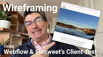 Wireframing with Webflow and Finsweet