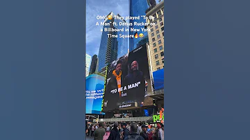 Wow…They played “To Be A Man” ft. Darius Rucker on a Billboard in Time Square 🤯🔥😭♥️ #shorts