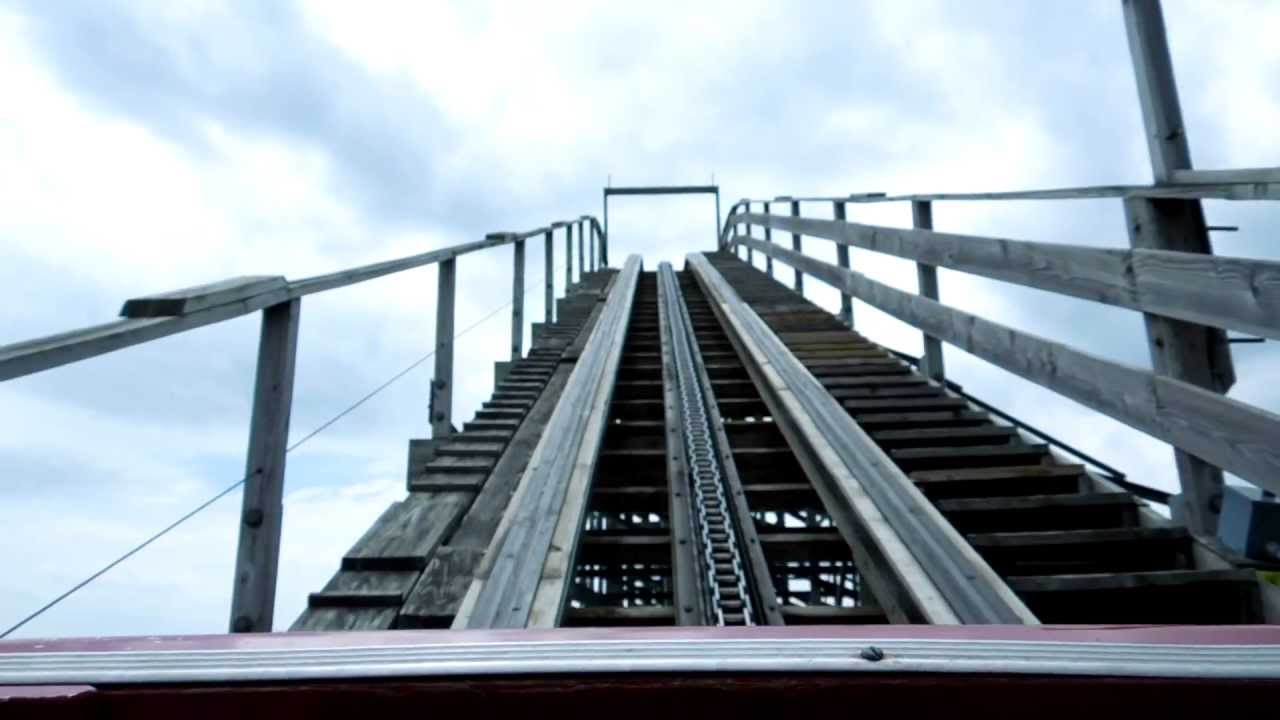Crazy Roller Coaster Ride Up Front At Fantasy Island in 1080P - YouTube