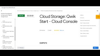 #GSP073 | Cloud Storage: Qwik Start - Cloud Console | GCCF