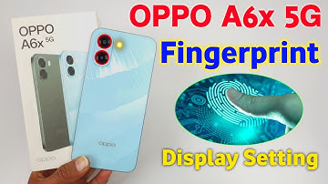 Oppo A6x 5g me finger lock kaise lagaye | Oppo A6x 5g fingerprint sensor