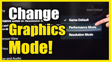 How to Get Resolution Mode or Performance Mode on PS5 Console (Better Graphics or Higher 120 FPS)