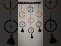 Wall hanger with bangles #bangles #banglescraft #woolencraft
