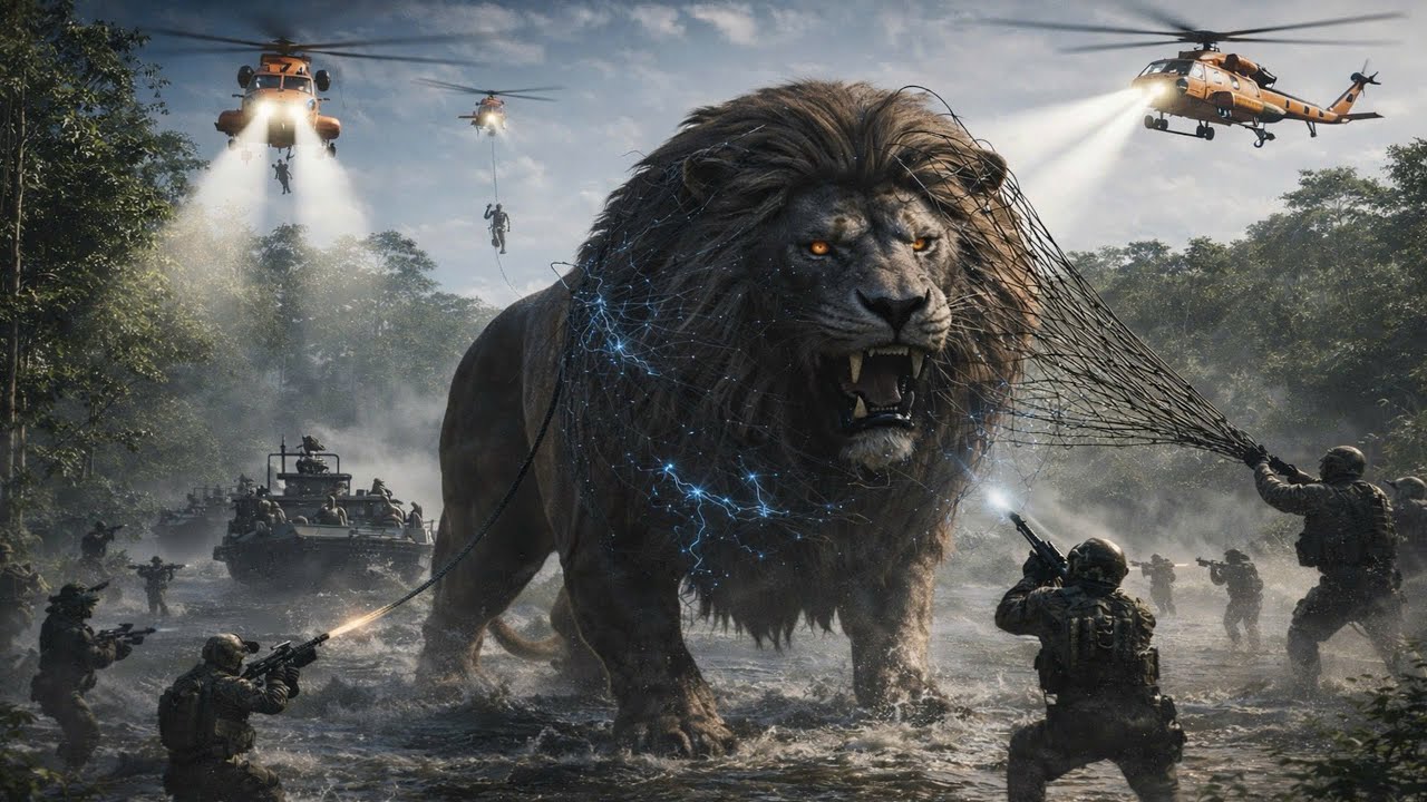 The giant Lion that terrorized the green jungle – Humans had to stop it