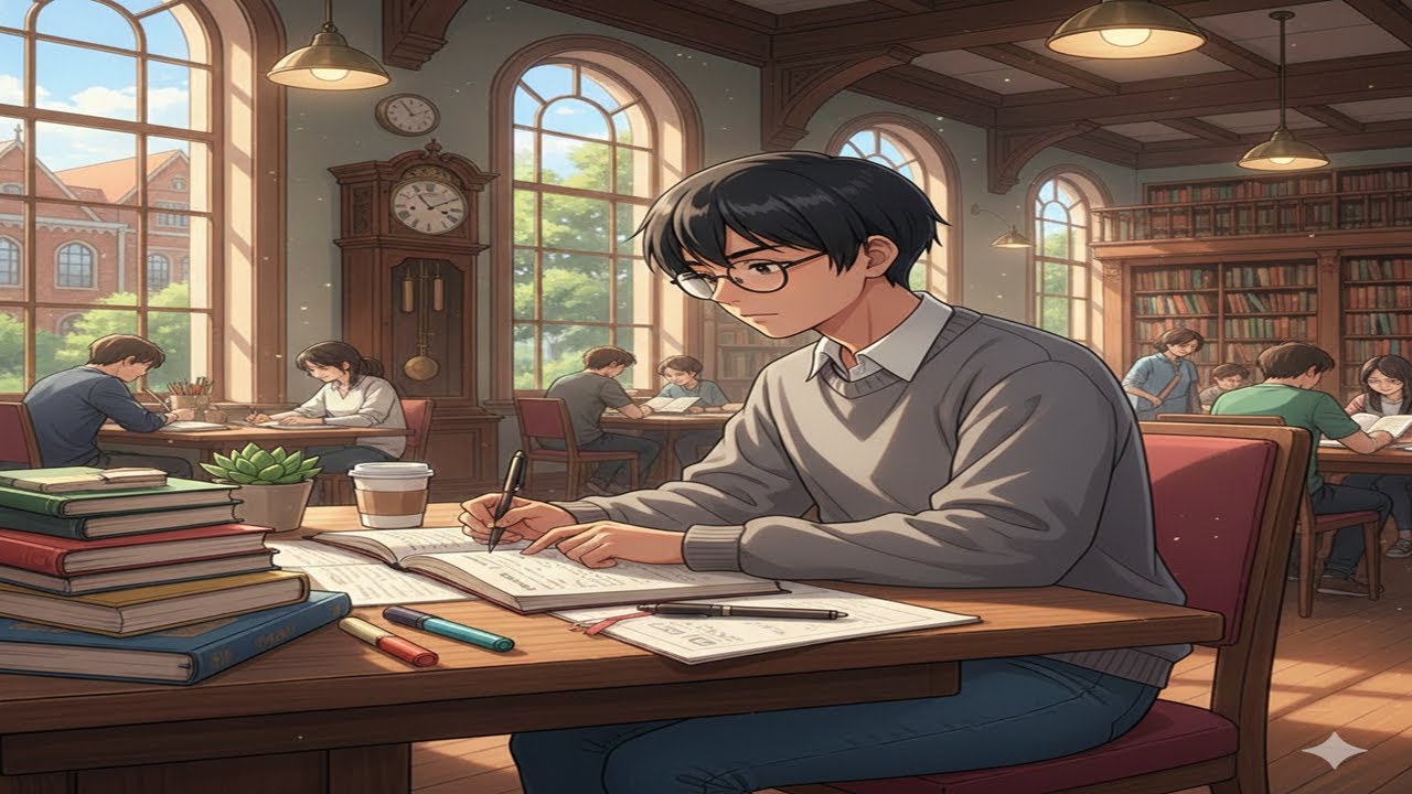 📚 Study With Me Live | Lofi Rainfall Background Music | 90/20 Pomodoro Focus Session