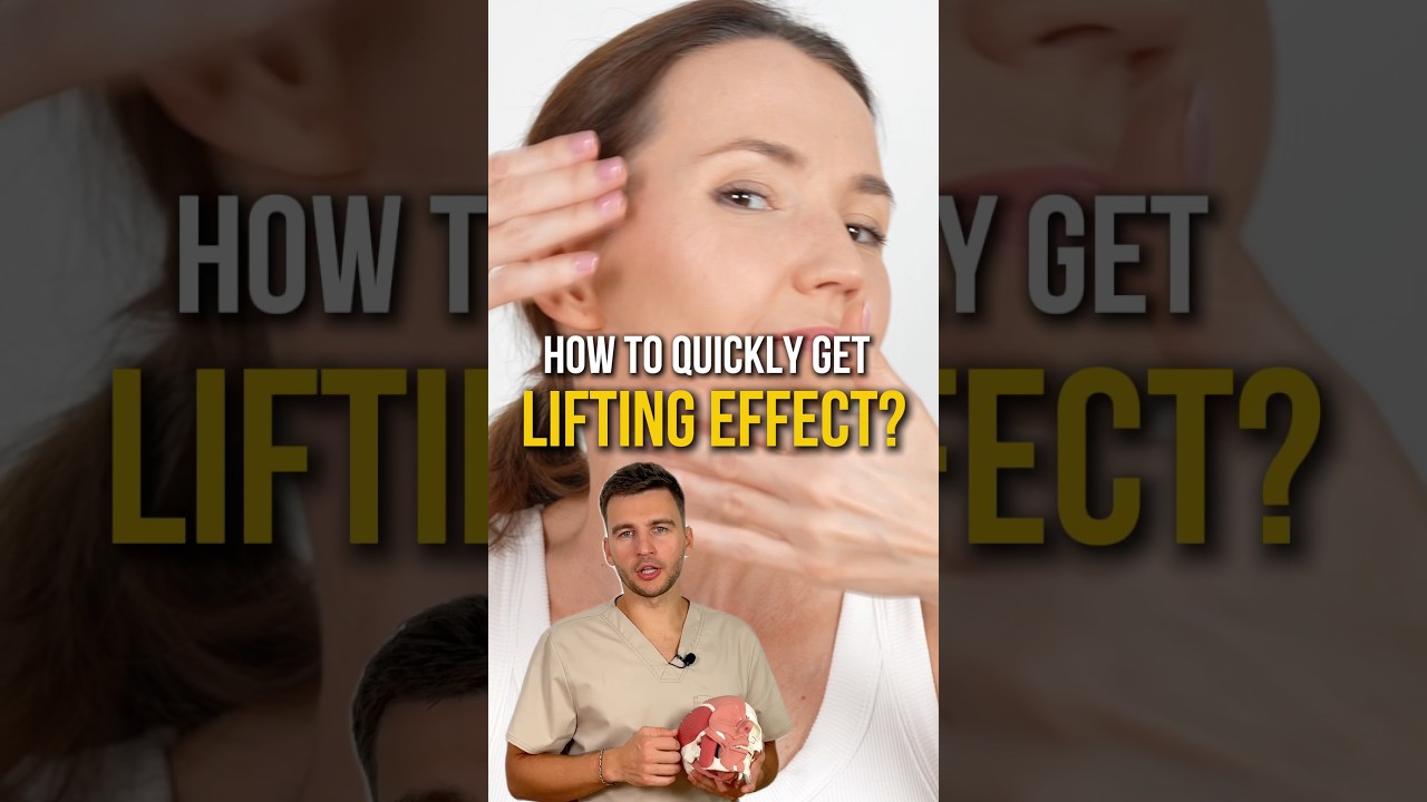 Быстро подтяните кожу лица 😍 Напишите 🔥 в комментариях, если хотите больше