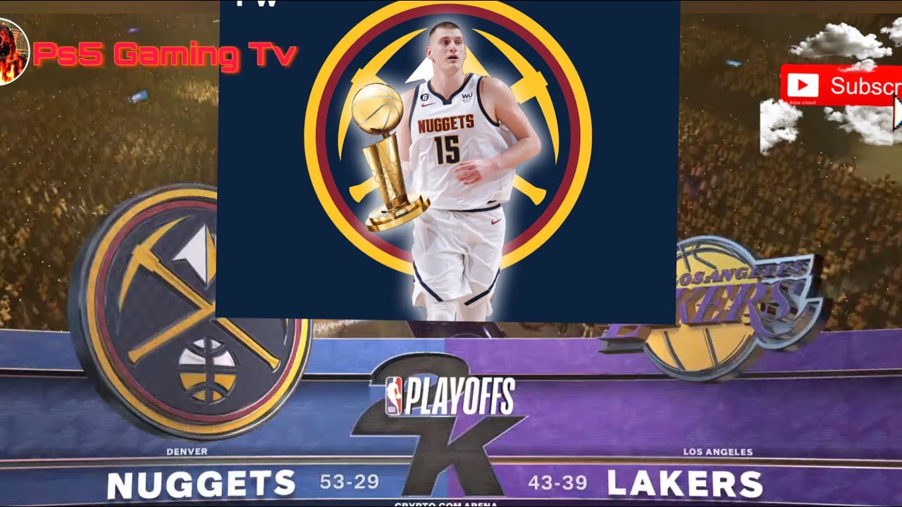 Lakers vs Denver game4 west finals PS5 gameplay nba2k23 PS5