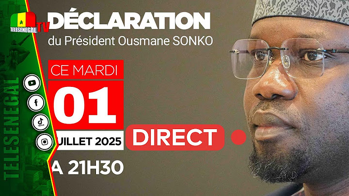 [🔴LIVE] 🚨 | Déclaration importante — Ousmane Sonko