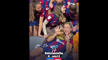 شاهد جنون سيدات برشلونة اثناء الاحتفالات اليكسيا وكاتا مابي و برونا Womenfootball Rina Léo Sport 