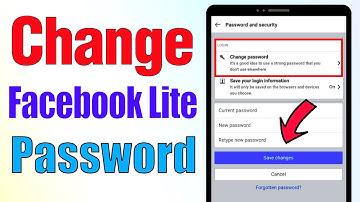 How to change facebook lite password 2023 || How to reset facebook lite password || FB Lite app pass