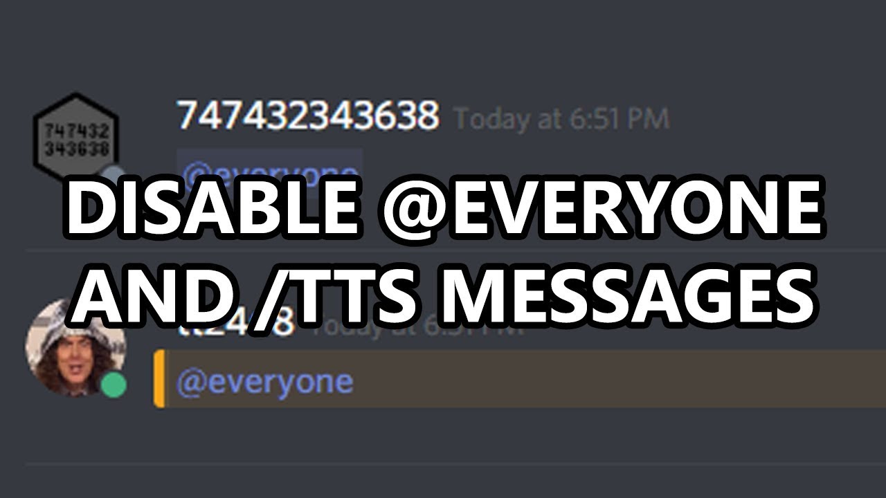 Discord Disabling Everyone And Tts In Your Server And Other Basic Server Settings To Know About Youtube