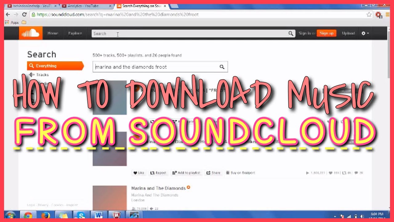 How to Download Music from Soundcloud YouTube