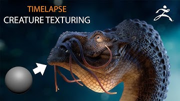 Creature Texture Concept - Zbrush Timelapse