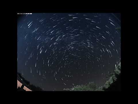 time lapse perséides du 13 AOUT 2021