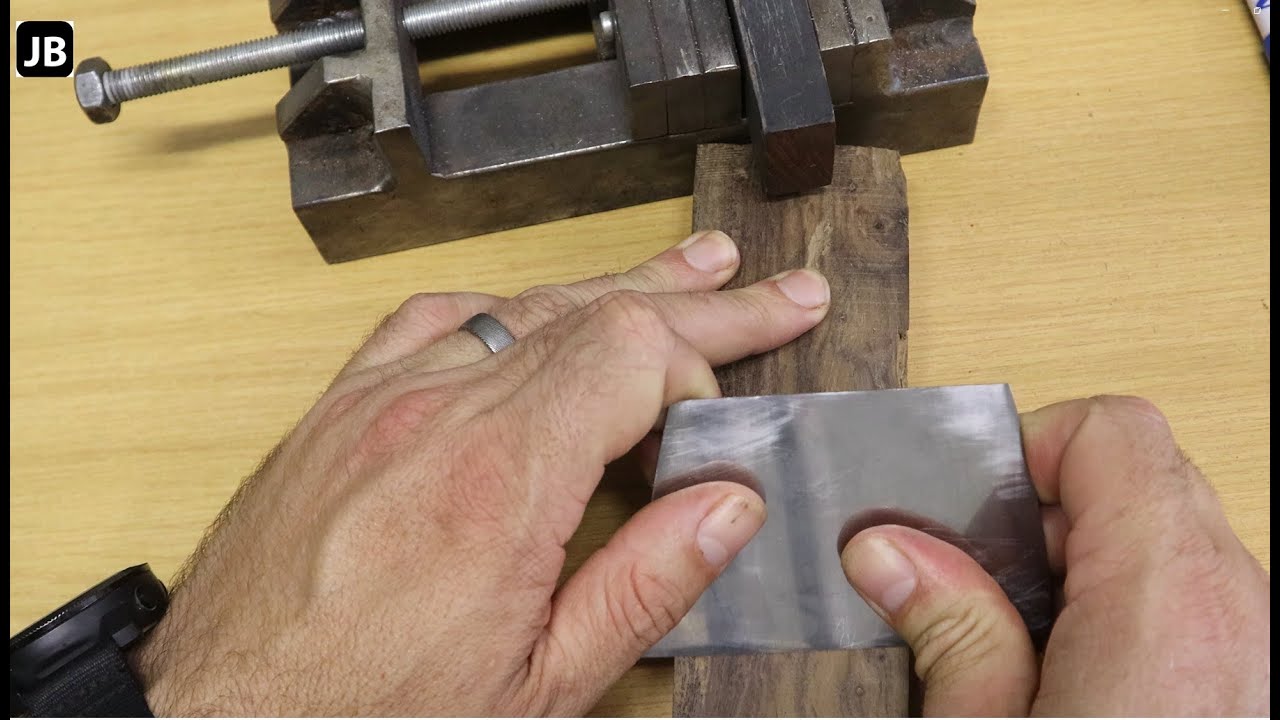Homemade Card Scraper from a putty knife. - YouTube