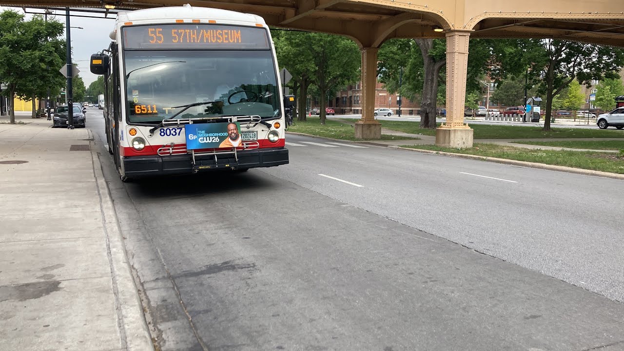 CTA Bus Ride 55 Garfield From Garfield/Green/Line To 55th/Kimbark Nova Bus Lfs 2014 