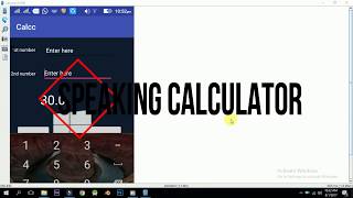 How to build a Speaking calculator app in Android Studio(code simplified) screenshot 2