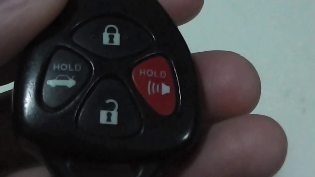 How to Replace Battery for 2009 Toyota Camry Key Remote DIY - YouTube