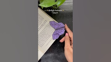 DIY butterfly bookmark 🦋✨Easy Aesthetic bookmarks ideas #butterflybookmark #origamibookmark