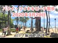 【ハワイ・ワイキキ散歩】コロナ厳戒態勢下の３月20日、今後は誰も予測でき無い！？
