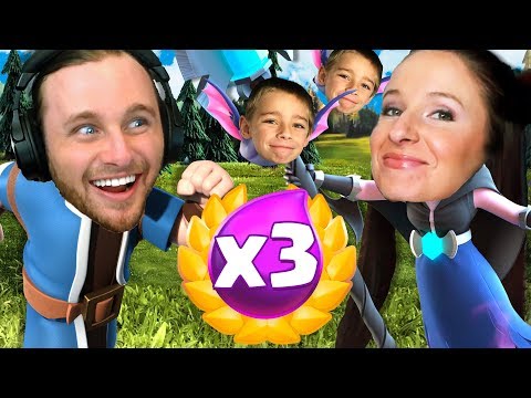 MY SON AND WIFE PLAY CLASH ROYALE! 3X ELIXIR!