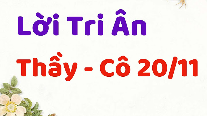 Viết một đoạn văn ngắn về ngày 20-11 lop 3