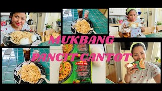 MUKBANG PANCIT CANTON TAOB ANG DALAWANG CANTON AT DALAWANG EGG!