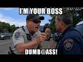 AGGRESSIVE FAKE COP Gets OWNED By HIGHER AUTHORITY!