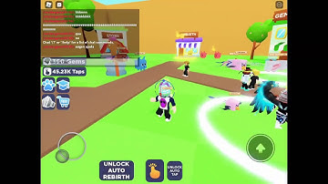 TAPPING SIMULATOR UNLOCKING AUTO REBIRTH AND AUTO CLICKER!!!