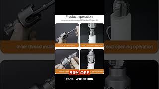 PPR Water Pipe Threading Tool Set, Internal and External Thread Opener, Heavy Duty Steel, 2-Piece…