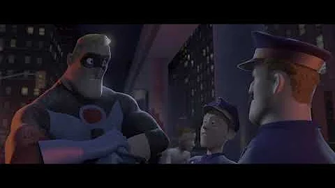 The Incredibles (2002) Bomb Voyage Scene 