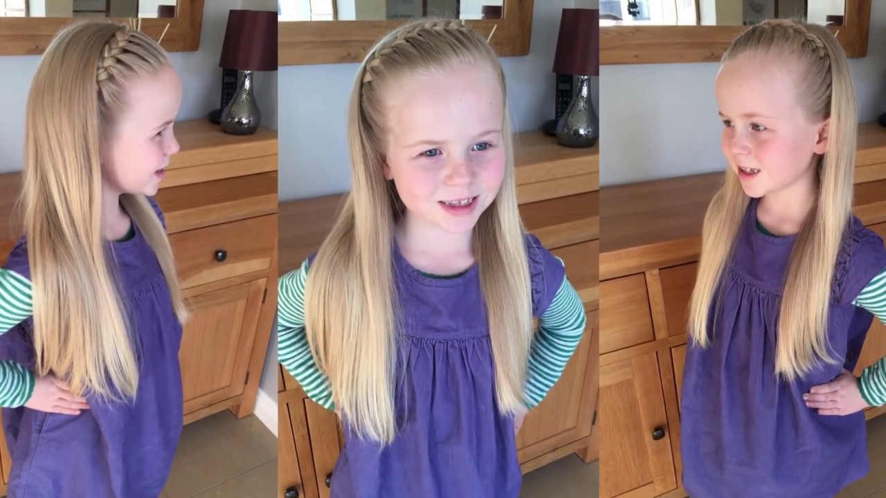 Super Easy Braided Headband Hair Tutorial By Two Little Girls