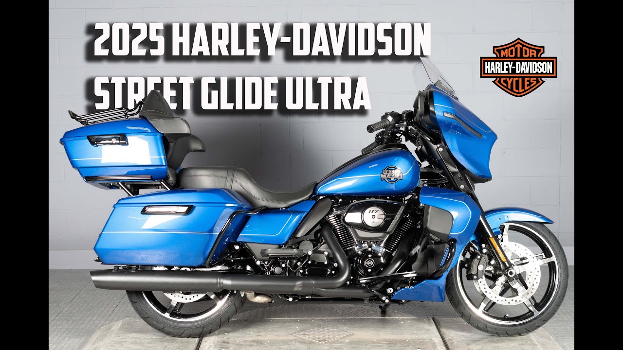 New For 2025 Harley-Davidson Street Glide Ultra FLHXU Grand American Touring Bike Walkaround
