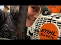 STIHL ms 661c first run