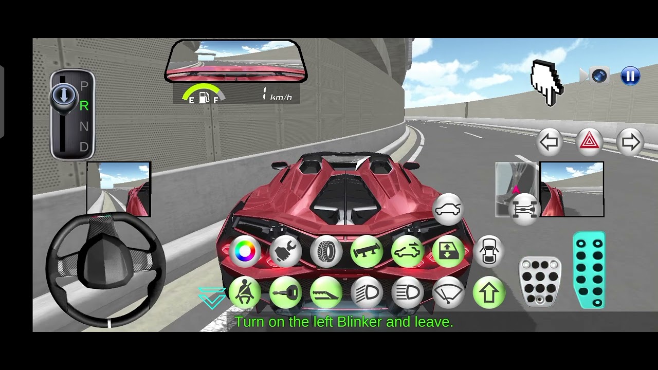 3D Driving Class-New chocolate Farrari Racing car  In Ocean park- Funny Car Games - Android Gameplay