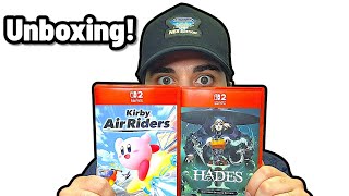 Unboxing Kirby Air Riders and Hades II Nintendo Switch 2 Edition!